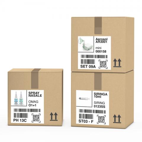 Etichetta logistica pharma