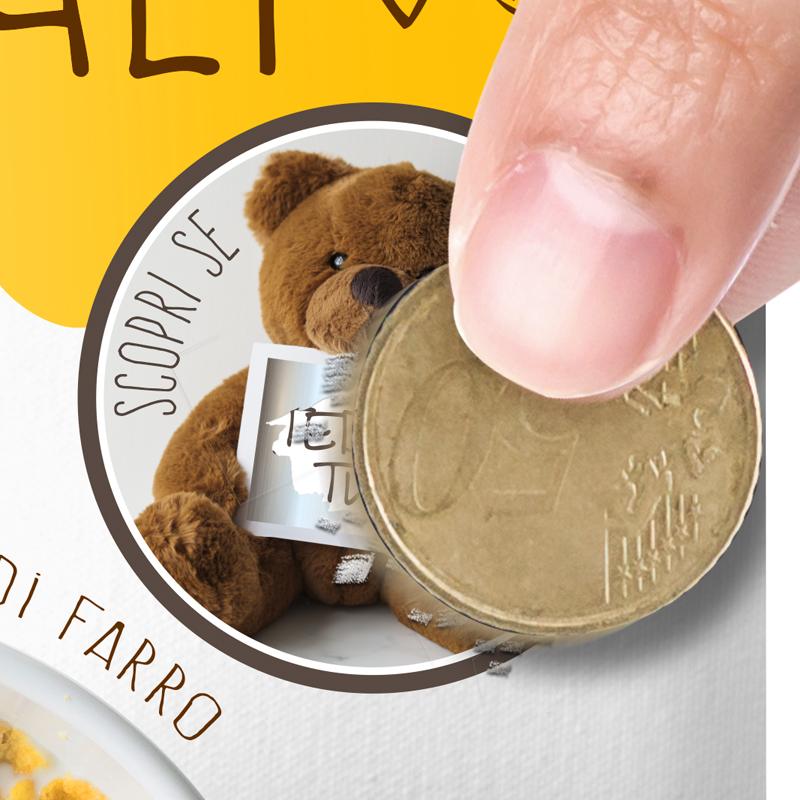 promozionale scratch off alimentare